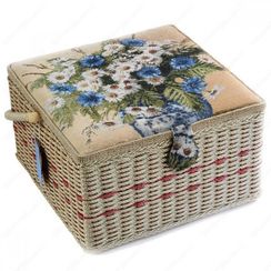 Шкатулка гобеленовая "Букет ромашек"