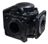 К-80-III-00-Ч Кран трехходовой Ø80