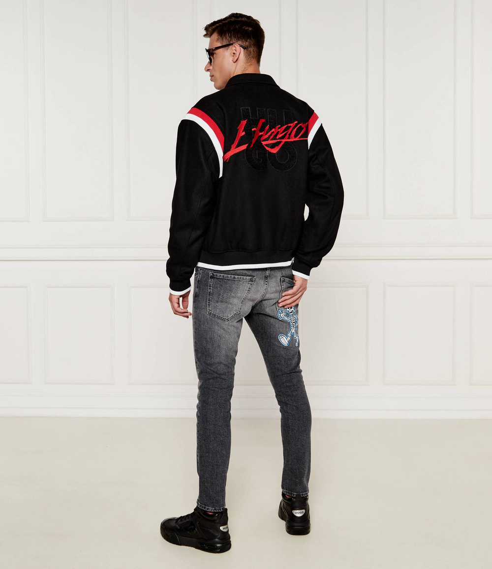 Хлопковая куртка Bennet HUGO - черный(50528780)