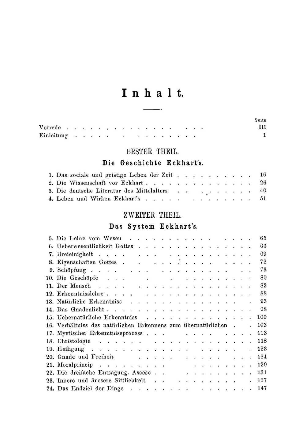 Meister Eckhart der Vater der deutschen Speculation | Joseph von Bach