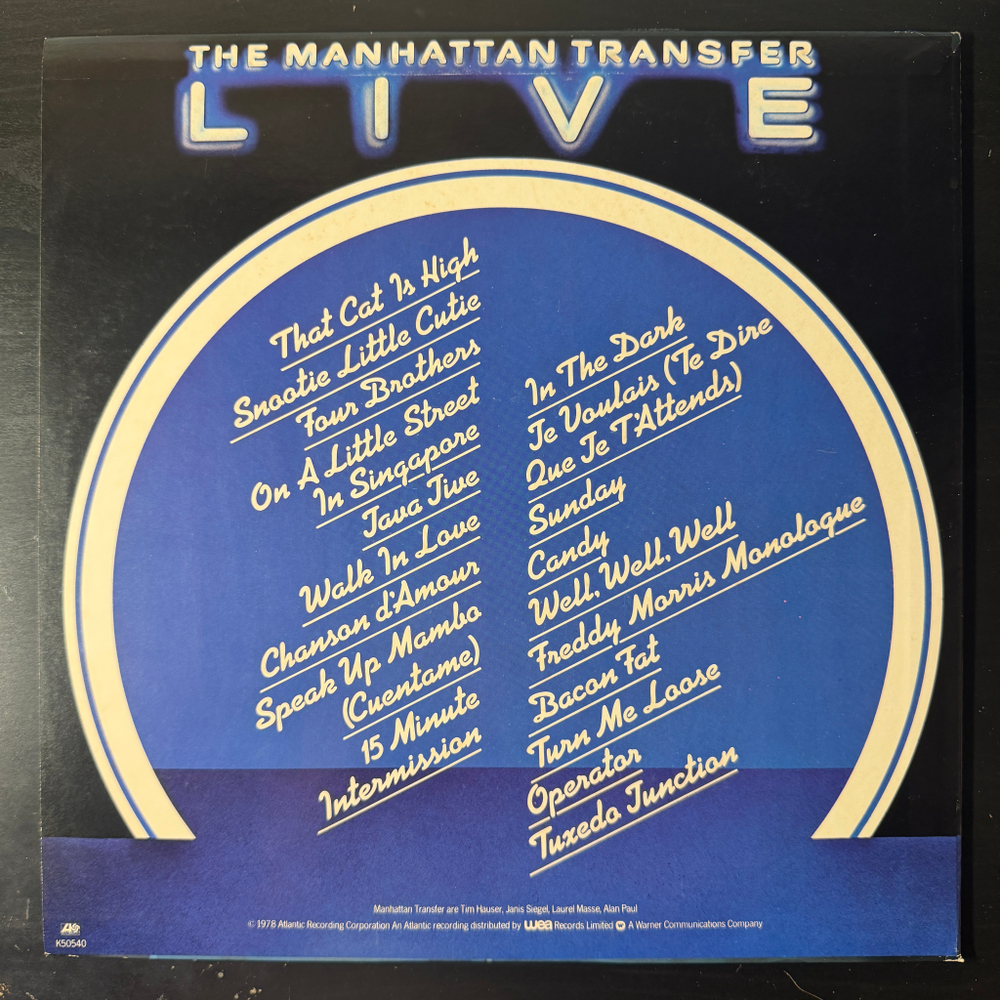The Manhattan Transfer ‎– Live (Япония 1981г.) Т