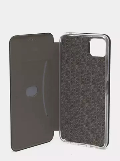 Чехол книжка Samsung Galaxy A22 с силиконовой вставкой Black
