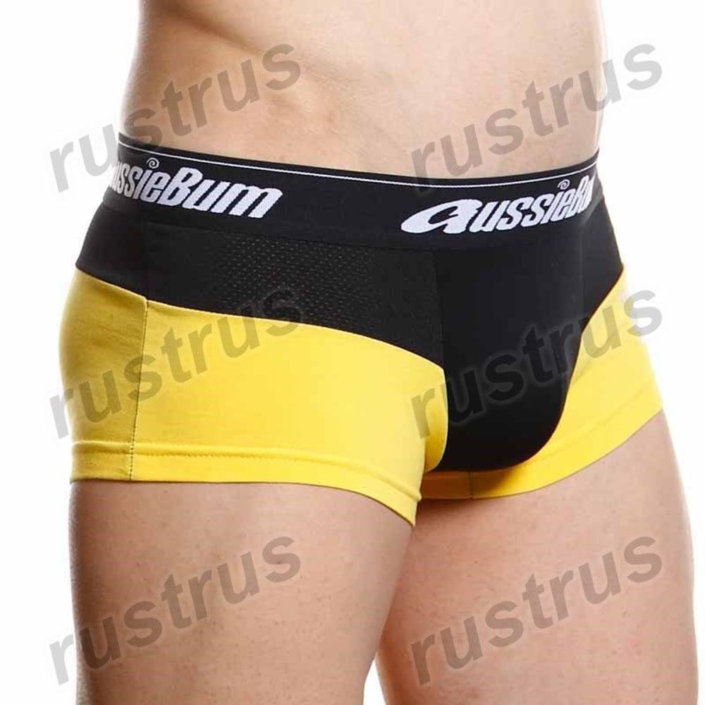 Мужские трусы хипсы желтые Aussiebum AB00251