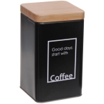 Банка для продуктов металлическая «Black style» 1200мл 9*9*15см