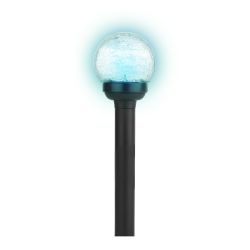 SL-PL33-CRAC ЭРА Садовый светильник на солнечной батарее, пластик,стекло, черный, 33 см | Садовые декоративные светильники