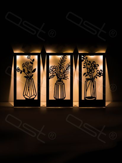 Панно с подсветкой "Цветы" B