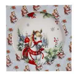 GAEM Тарелка "Лошадь", L21 W21 H2 см