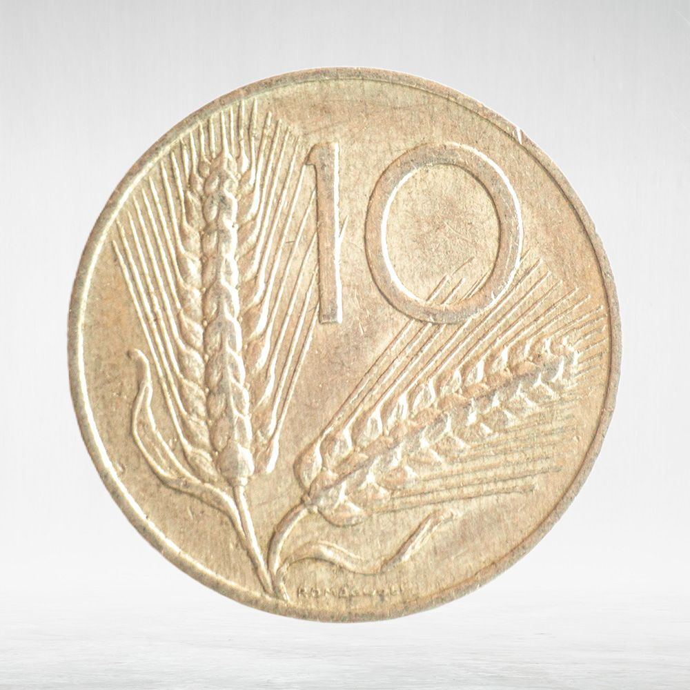 Italy 10 Lire 1970 R, VF