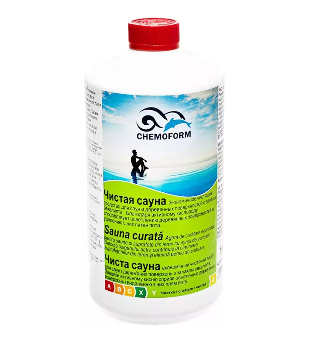 Чистая сауна - Моющее средство с эффектом осветления дерева - 1л - 1415001 - Chemoform, Германия