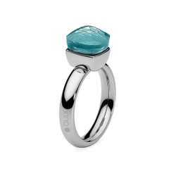 Кольцо Qudo Firenze aquamarine 18.4 мм 610791/18.4 BL/S цвет серебряный, голубой