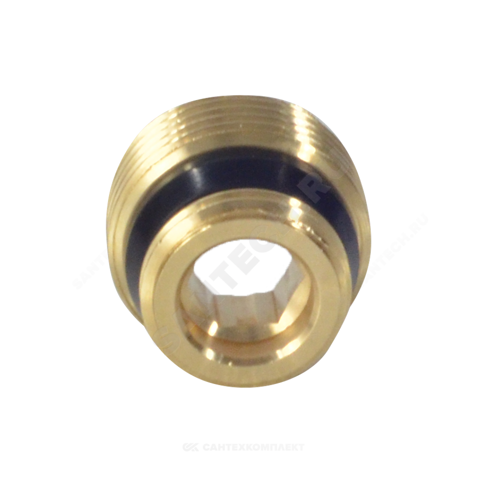 Переходник латунь 1/2"x3/4" под евроконус НР R483 Giacomini R483Y023