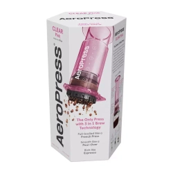 AeroPress Clear Pink, аэропресс для кофе, розовый
