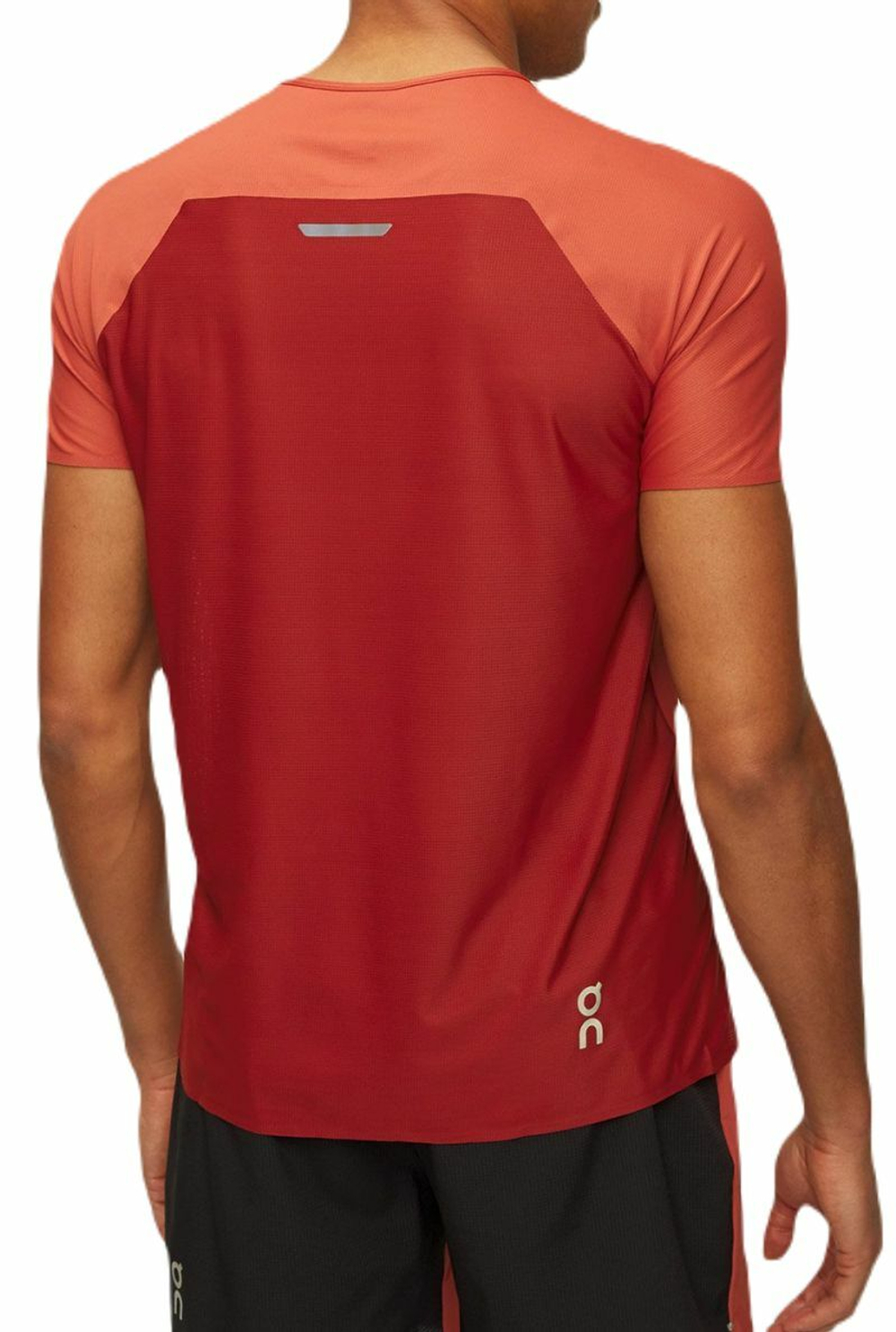 Мужская теннисная футболка ON The Roger Performance-T - auburn/rubi