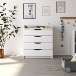 Комод Атон СИРИУС-2 WOOD ПВХ 800/4 древесина белая