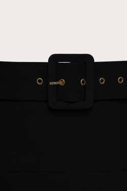 Черная юбка-карандаш "София" с поясом