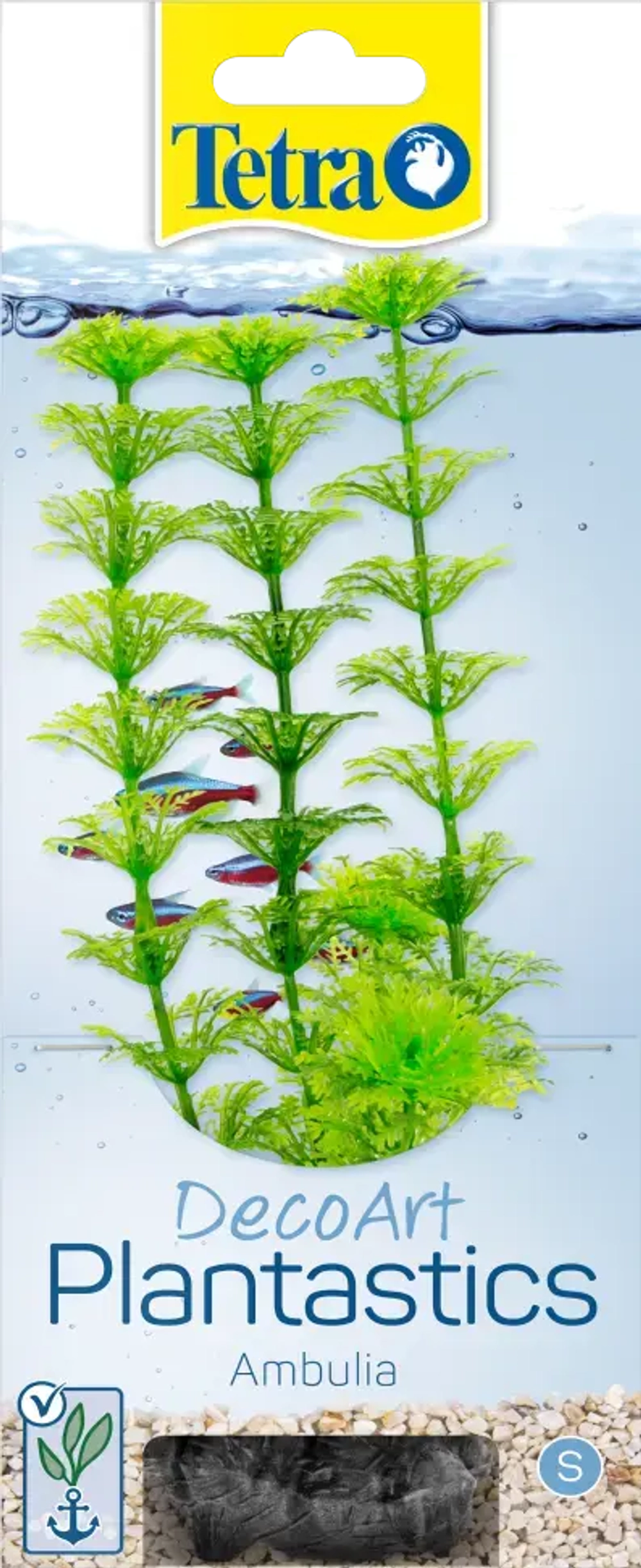 Tetra deco art растение искусственное амбулия s - 15 см