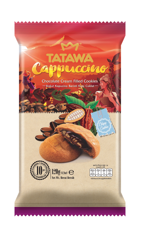 Печенье Tatawa с кремом капучино