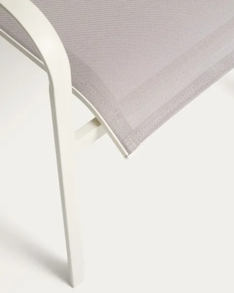 Уличный стул Canea из алюминия цвета экрю