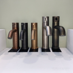 Смеситель для раковины Gessi 316 Meccanica, без донного клапана, цвет Black Metal Brushed PVD