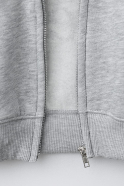 ZARA ХУДИ С ВЫШИВКОЙ СОБАКИ, СЕРЫЙ МЕЛАНЖ