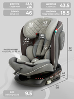 Автокресло  Sweet Baby Crosstour 360 SPS Isofix группа 0123 (0-36)