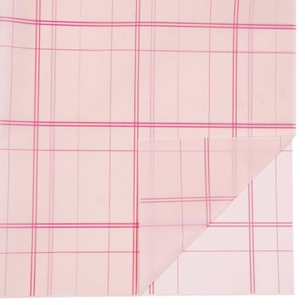 ЛИСТ матовый "Клетка крупная" 58*58/20шт РОЗОВЫЙ