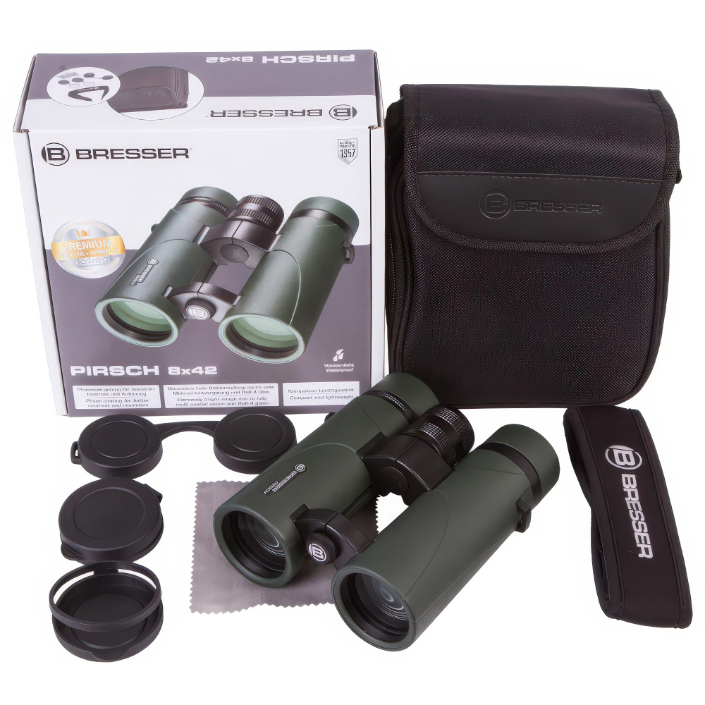 Бинокль Bresser Pirsch 8x42 - Комплект поставки