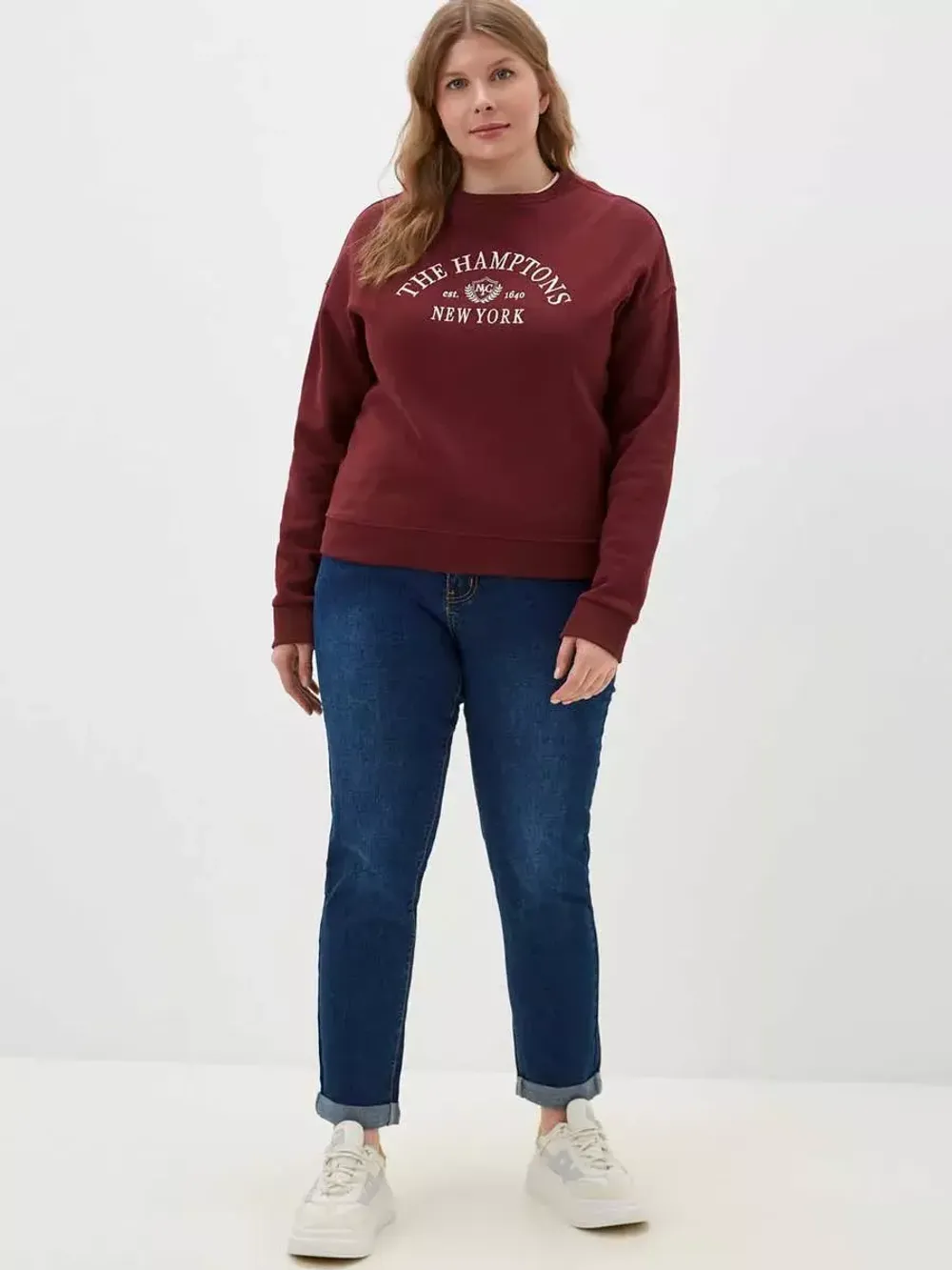 Джинсы больших размеров на молнии