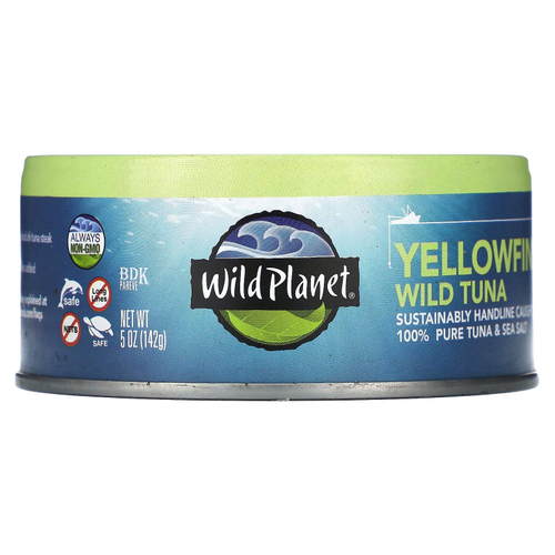 Wild Planet, Желтоперый дикий тунец, 142 г (5 унций)