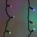 Гирлянда для улицы БАХРОМА «Мерцание» ш5м* в40/60см 180 ламп LED, черный провод, IP-65, Мультицвет (возможность соединения)