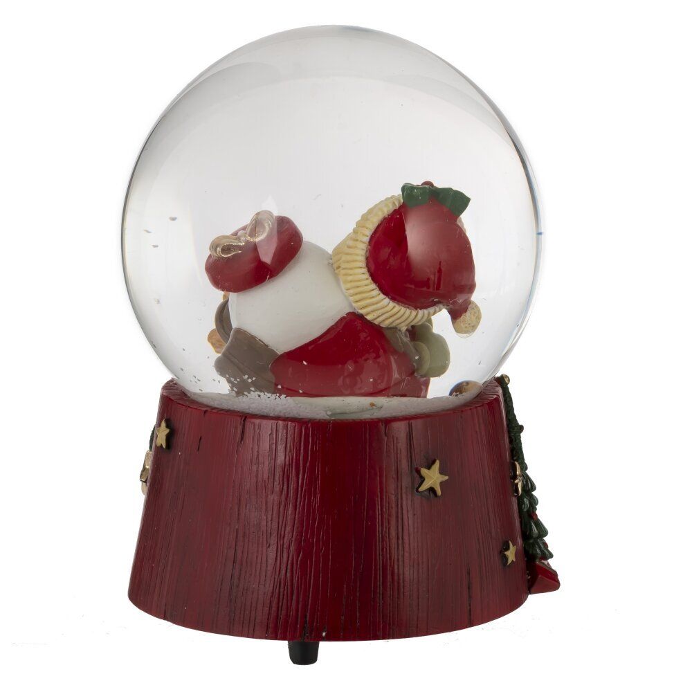 GAEM Фигурка декоративная "Снеговик" в стекл шаре (ключ,муз), D 10 см, L10 W10 H14 см