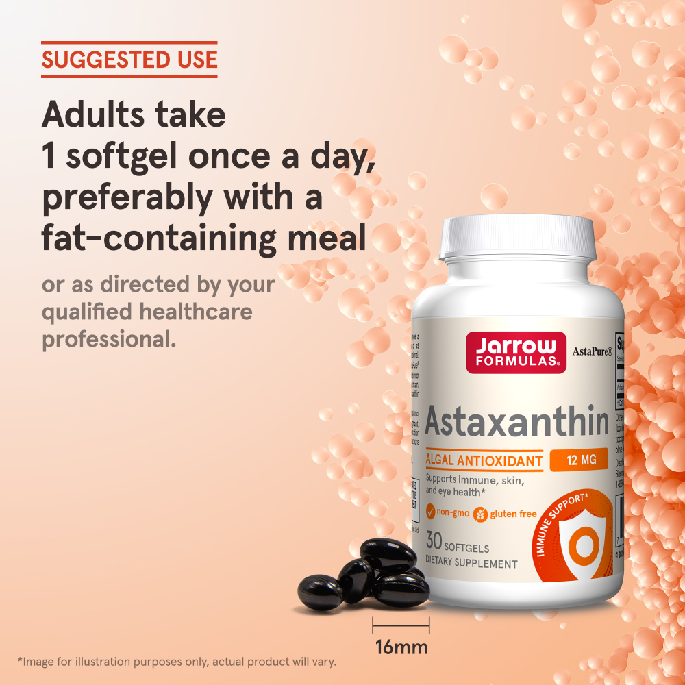 Jarrow Formulas, астаксантин, 12 мг, 30 капсул