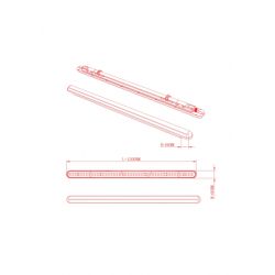 Линейный светодиодный светильник ЭРА SPP-201-0-65K-L32 32Вт 6500K 4160Лм 130Лм/Вт IP65 1200мм транзит до 10шт матовый