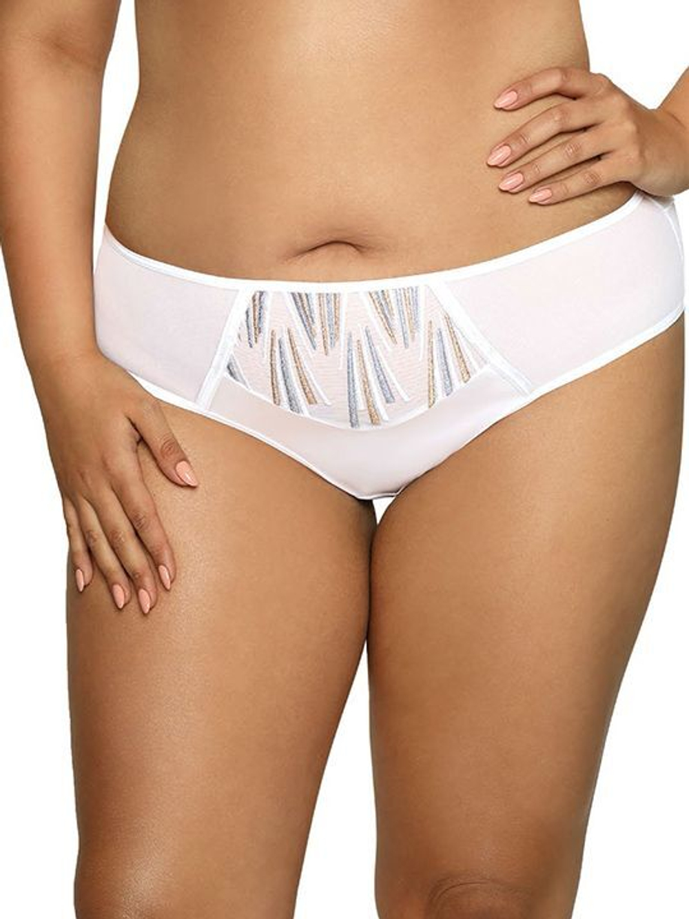 Трусики-слипы с блестящей вышивкой (Размер: XL) (Цвет: бордовый)