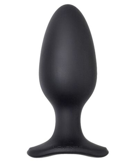 Черная анальная вибропробка HUSH 2 Size L - 12,1 см.