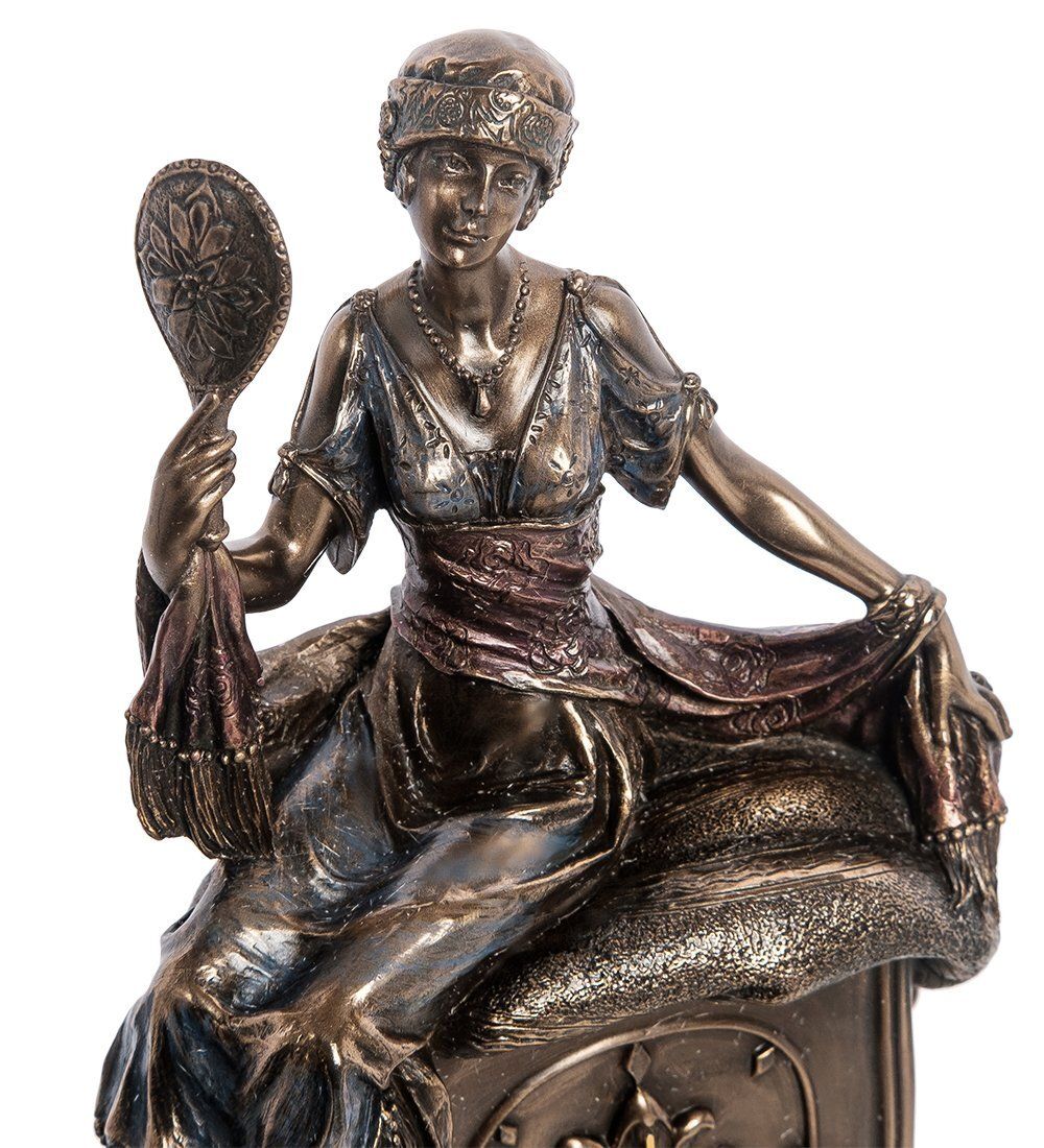 Veronese WS-972 Статуэтка-часы «Девушка с зеркалом»