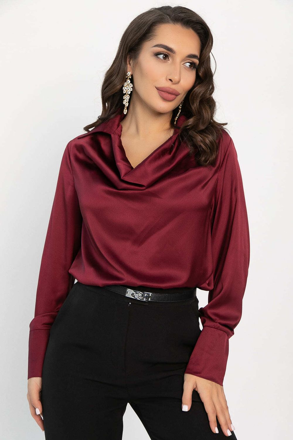 Блуза Шелковая сказка (рубин) Б14382-34М LT Collection