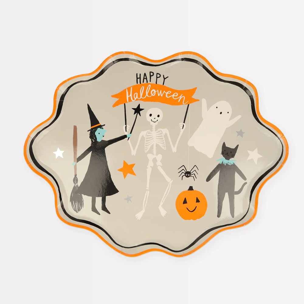 Тарелки большие "Halloween" 8шт. (2023)