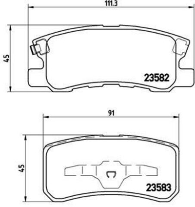 BREMBO - P54031-BRB - Brake Pad Set, disc brake