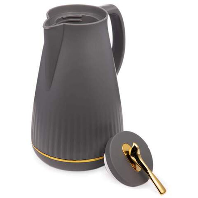 Термос 0,95л со стеклянной колбой, крышка с клапаном, 734-202