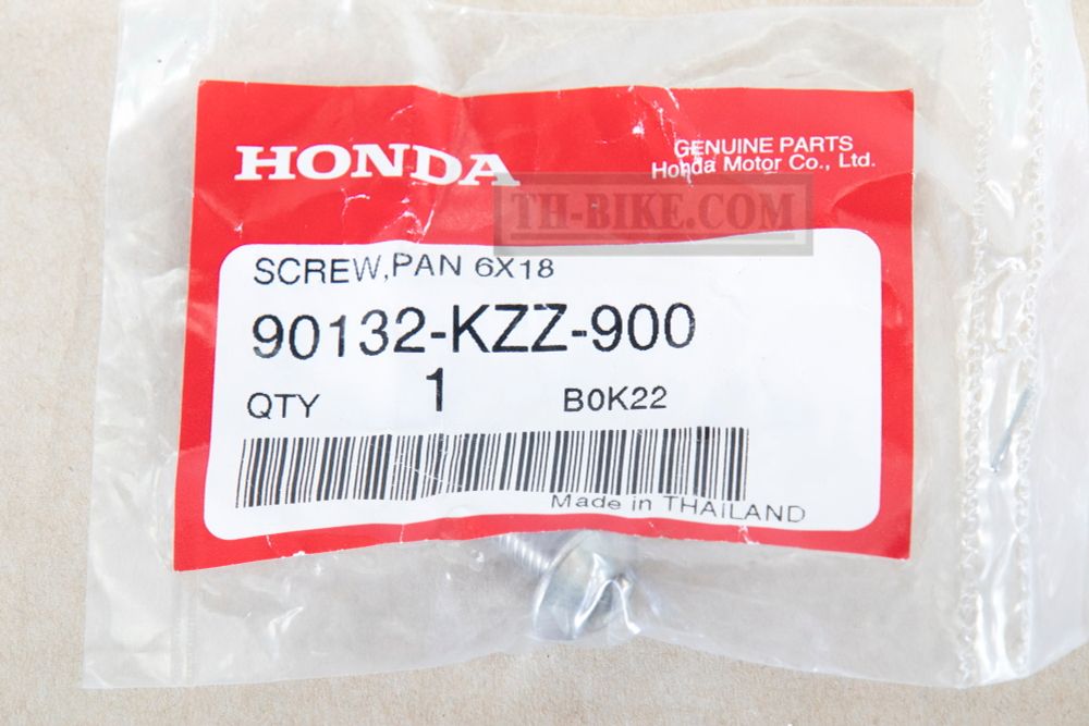 90132-KZZ-900. SCREW, PAN, 6X18