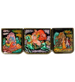 Народные промыслы ШК-85/12 Шкатулка «Руслан и Людмила» С.М. 18х6,5