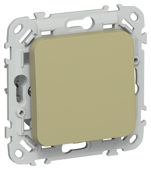FLITE Выключатель 1-клавишный кнопочный проходной 10А ВС61-2-0-ФлО оливковый IEK