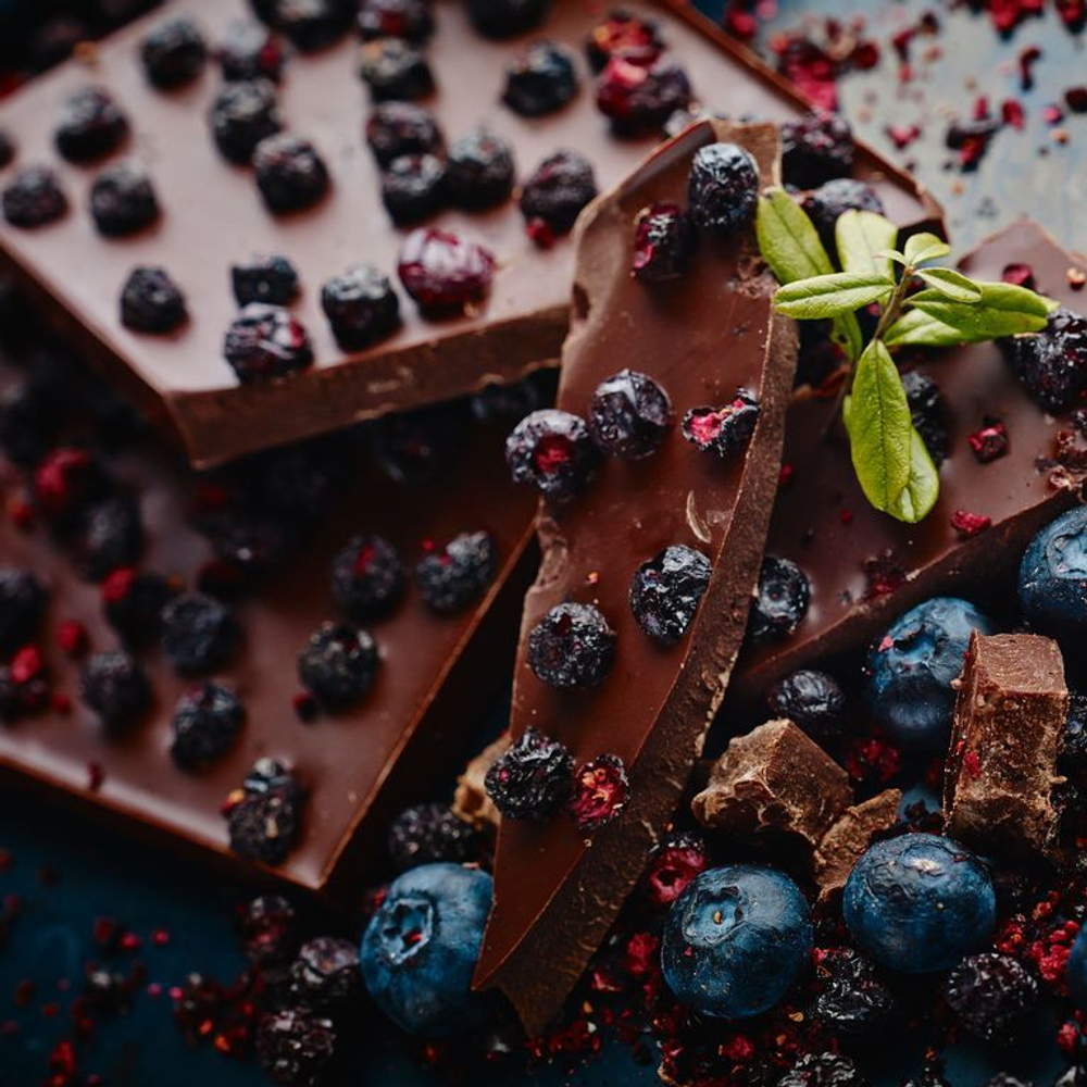 Черника сублимированной сушки,кусочки, 250 гр.