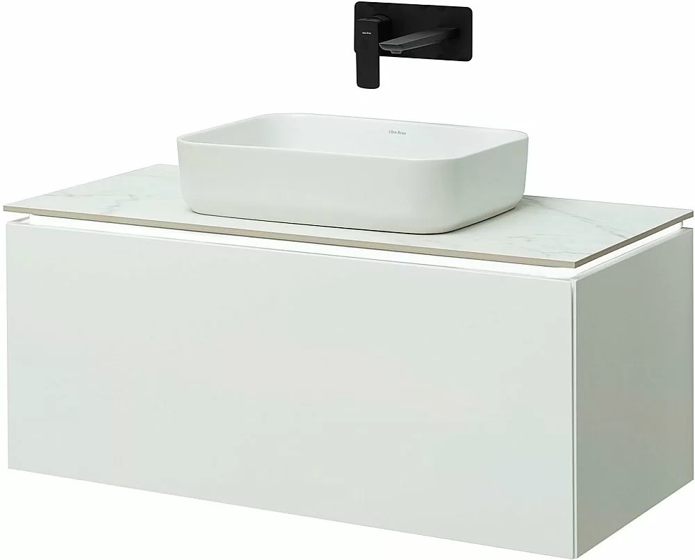 Тумба с раковиной Allen Brau Infinity 100 1.21004.WM белый матовый