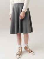 Юбка для девочки в школу AT814 серый