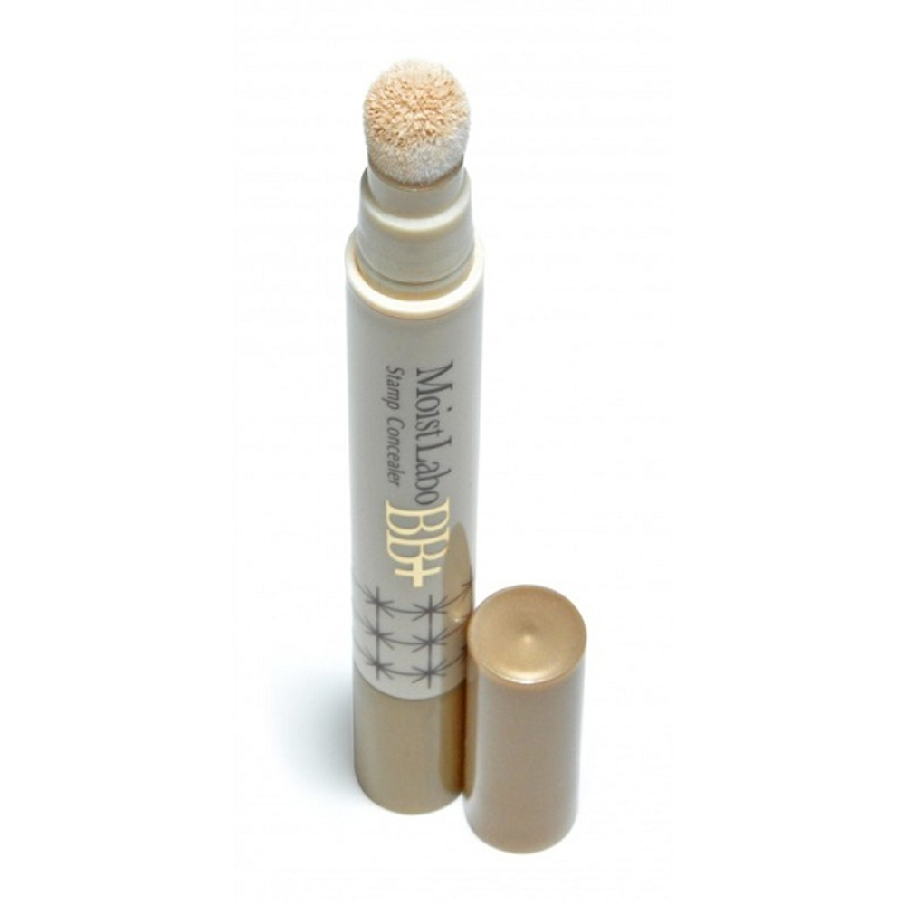 Консилер точечный со спонжем натуральный бежевый Meishoku Labo BB+ Stamp Concealer Natural Beige