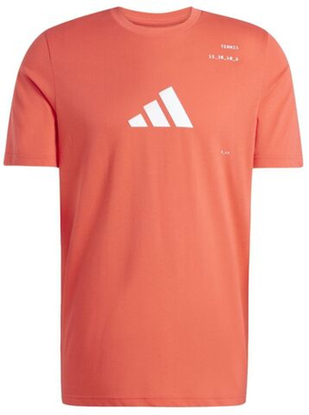 Мужская теннисная футболка Adidas Aeroready Tennis Category Graphic - красный