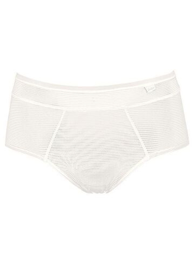 Высокие трусики-слипы Invisiline в тонкую полоску (Размер: XL) (Цвет: молочный)