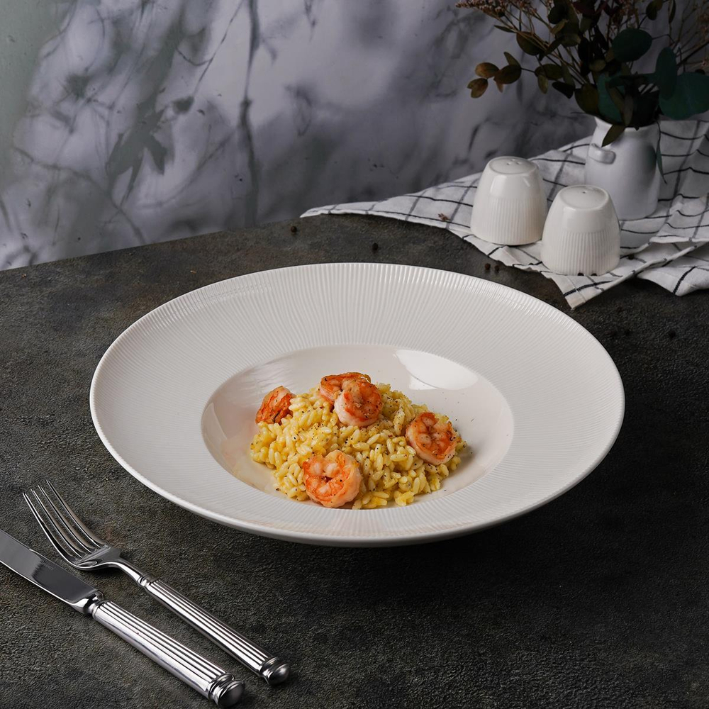 Тарелка глубокая 500мл, d31 см, h6.5см, фарфор "NOBLE" серия "NEO SILK"